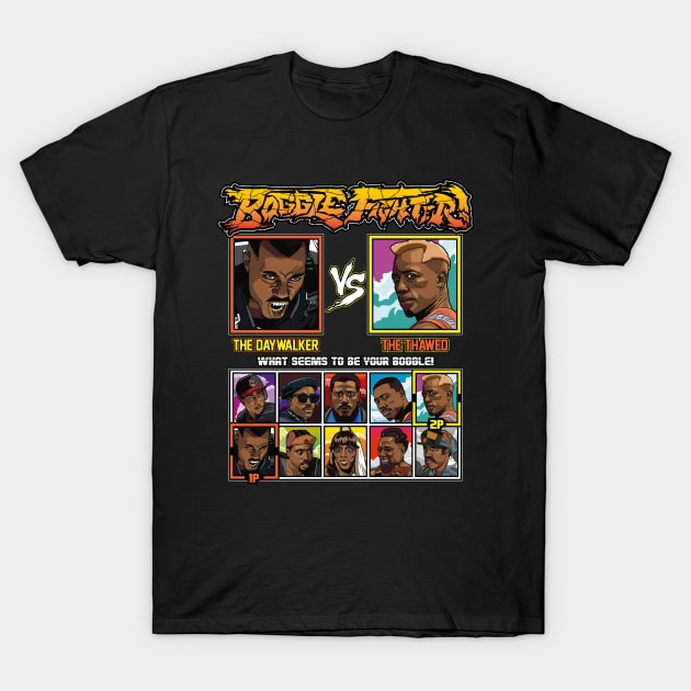 Boggle Fighter - Wesley Snipes VS T-Shirt by RetroReview